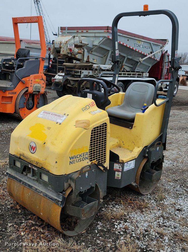 2015 Wacker Nueson RD12 double drum vibratory roller - DN3638