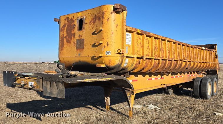 1987 Fruehauf end dump trailer - DV0094