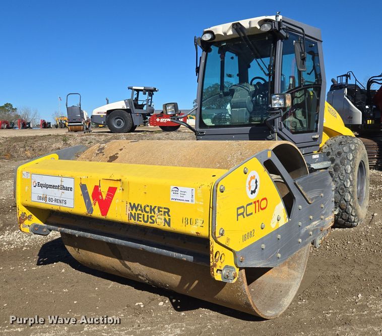 2018 Wacker Neuson RC110 single drum vibratory roller - DW1776