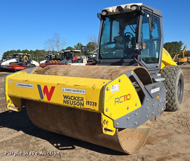 2018 Wacker Neuson RC110 single drum vibratory roller - DW1778