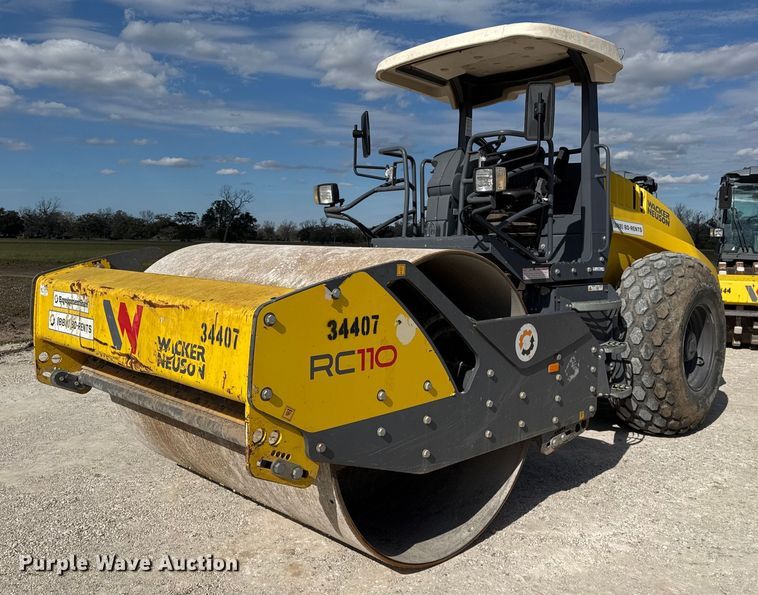 2018 Wacker Neuson RC110 single drum vibratory roller - EJ3384