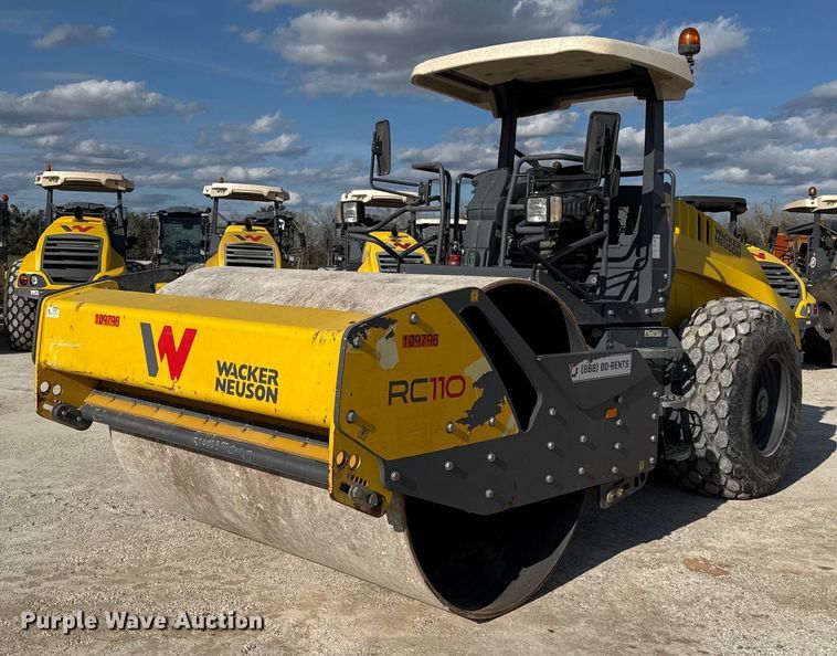2020 Wacker Neuson RC110 single drum vibratory roller - EJ3404