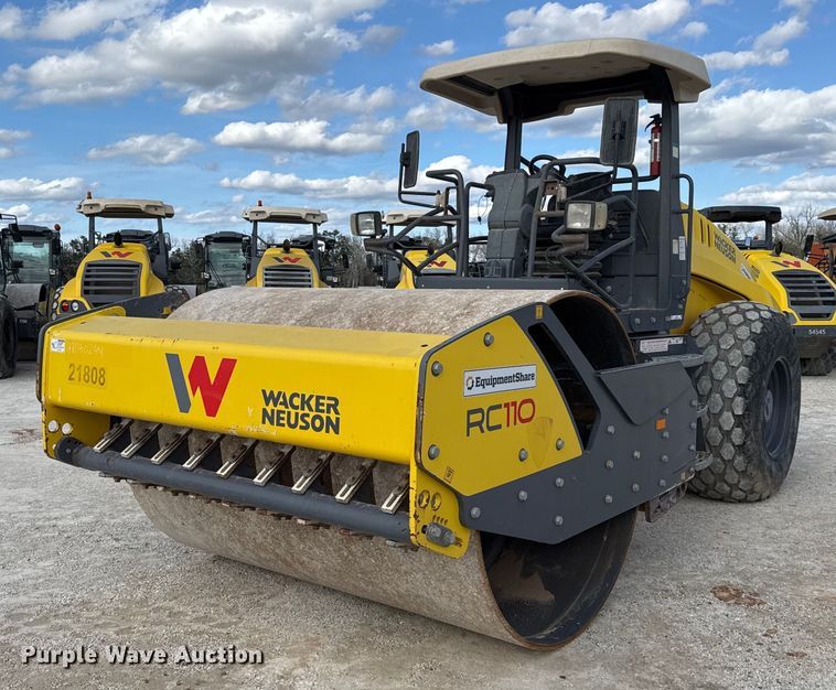 2018 Wacker Neuson RC110 single drum vibratory roller - EJ3407
