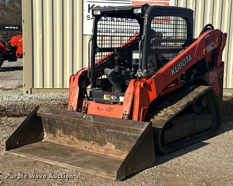 2019 Kubota SVL65-2 tracked skid steer loader - EJ5177