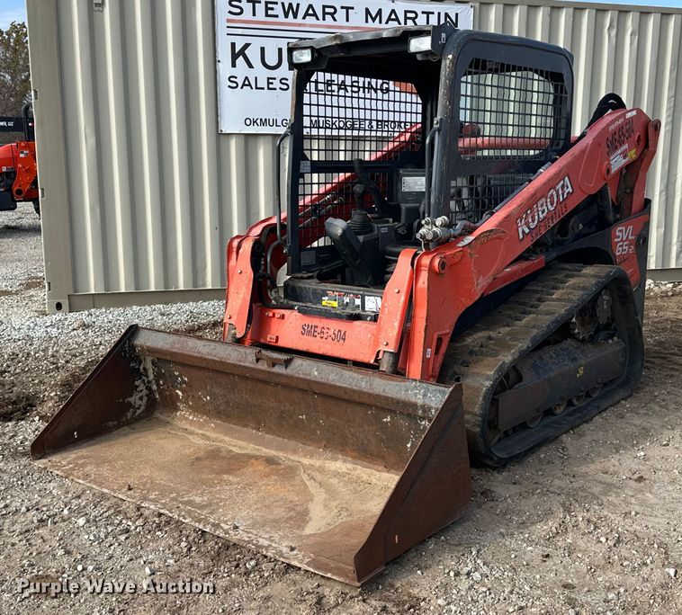 2017 Kubota SVL65-2 tracked skid steer loader - EJ5183