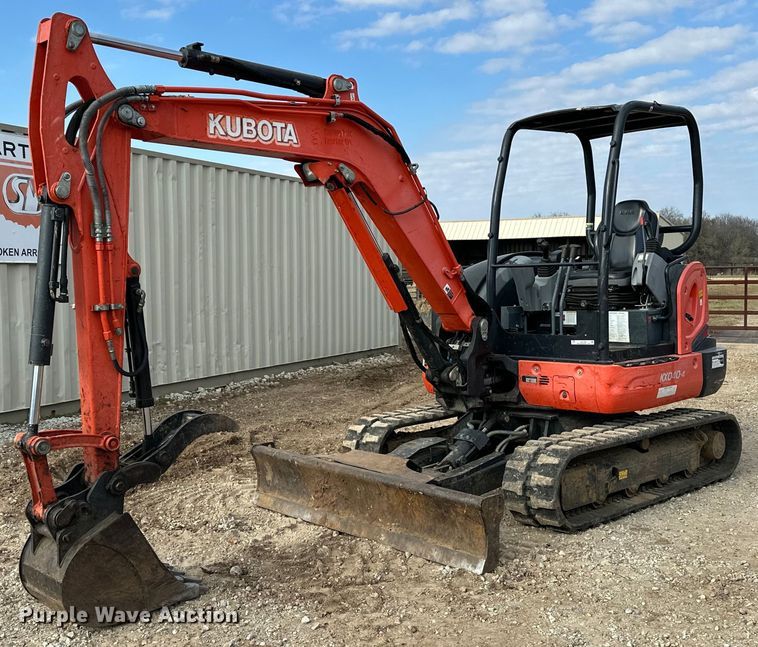 2016 Kubota KX040-4 mini excavator - EJ5188