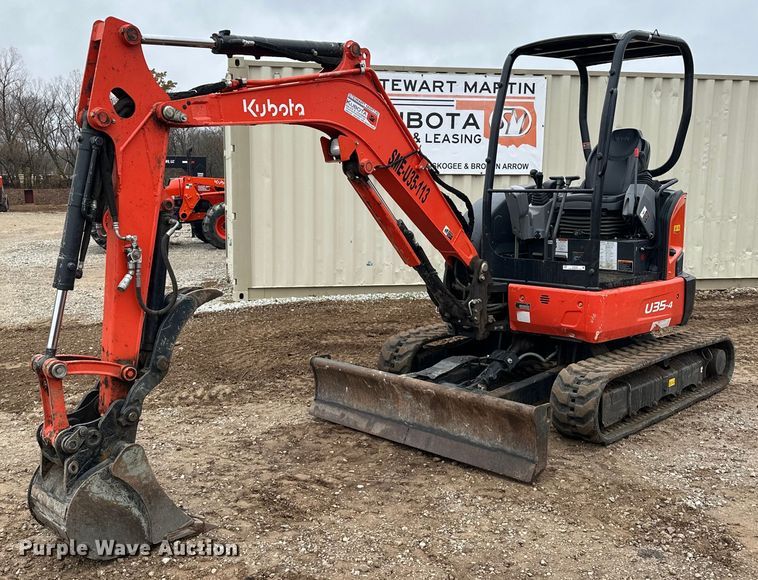 2022 Kubota U35-4 mini excavator - EJ5239