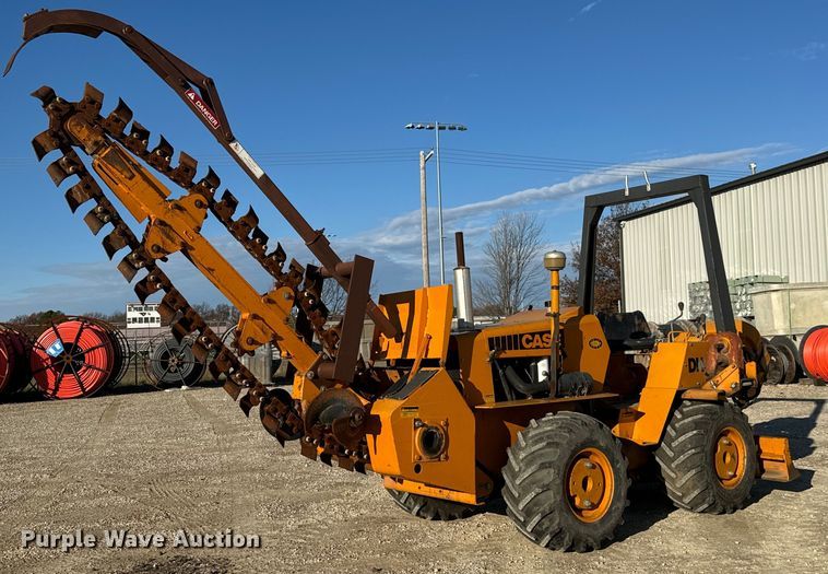 1981 Case DH4 trencher with trailer - LH9286