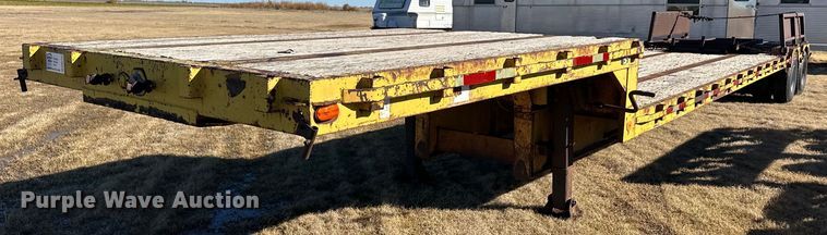 1979 Transcraft drop deck equipment trailer - DM2731