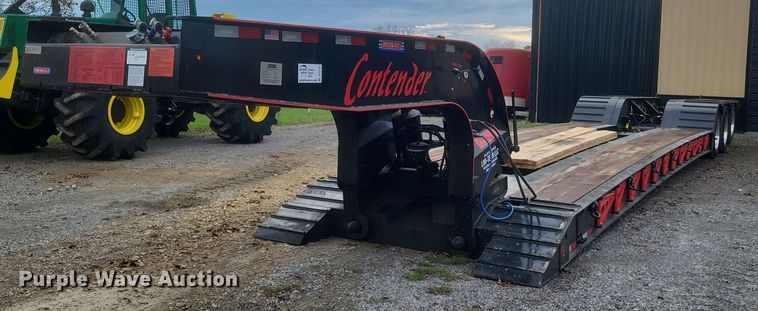 2023 Pitts Contender LB55-22DC lowboy equipment trailer - DQ3781