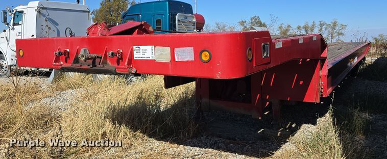 1999 Landoll 660 drop deck equipment trailer - DW3916