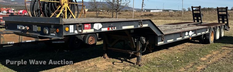 2008 Viking VFD46R16F40T drop deck equipment trailer - EJ5254