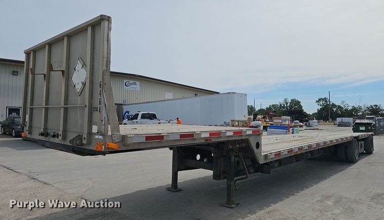 2001 Transcraft Eagle drop deck equipment trailer - IO9977