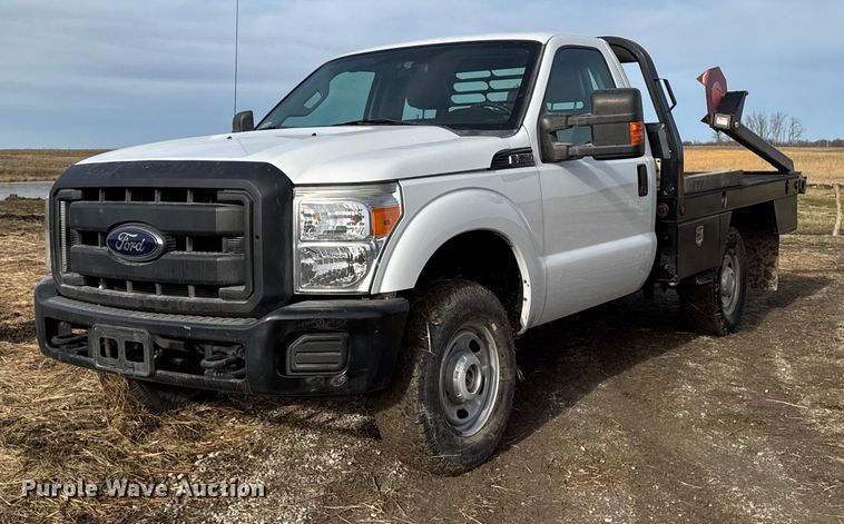 2012 Ford F350 Super Duty XL bale bed pickup truck - EG7102