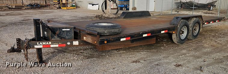 2007 Lamar tilt deck equipment trailer - EI8587