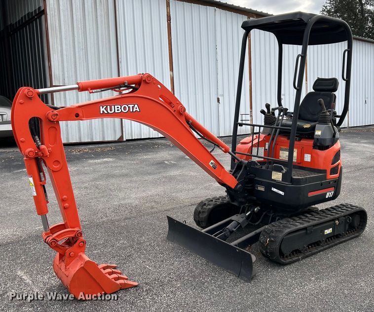 2017 Kubota U17 mini excavator - EL6517