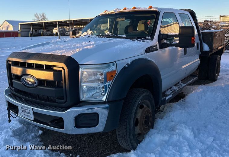 2013 Ford F450 Super Duty Crew Cab flatbed truck - ER5066