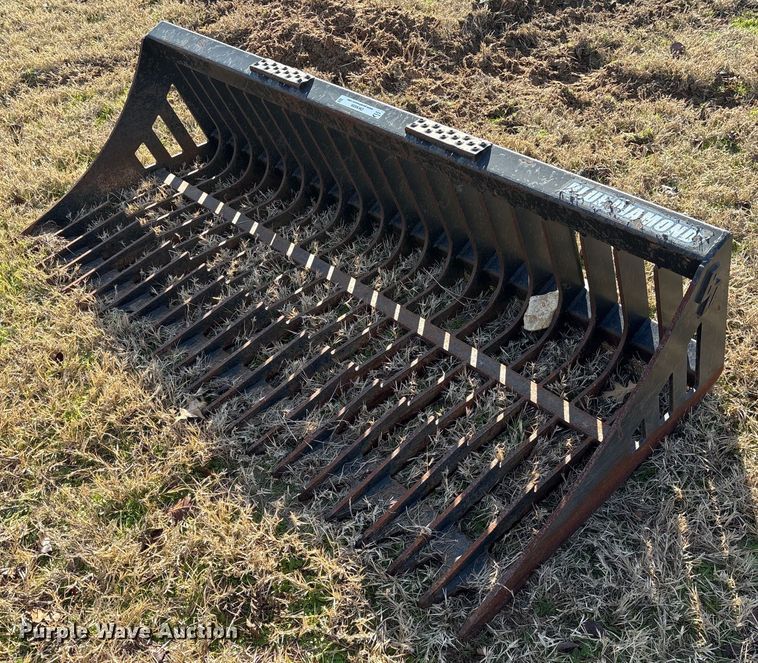 Blue Diamond 72" W skid steer rock bucket - OK9509