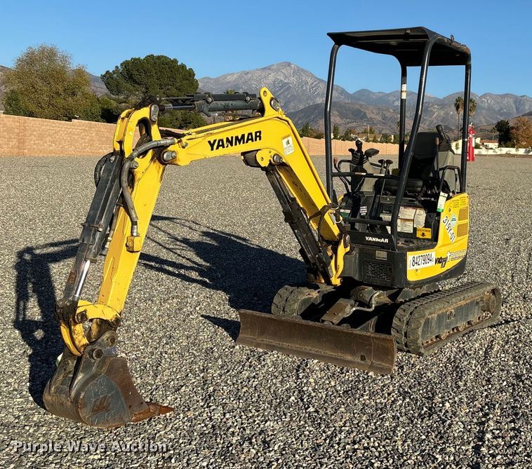 2018 Yanmar VIO17-A mini excavator - YA0170