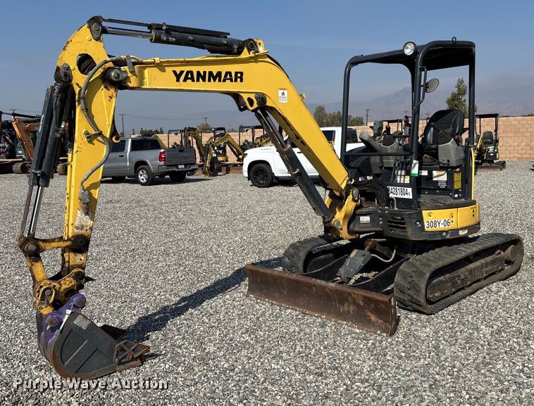 2018 Yanmar ViO35-6A mini excavator - YA0228