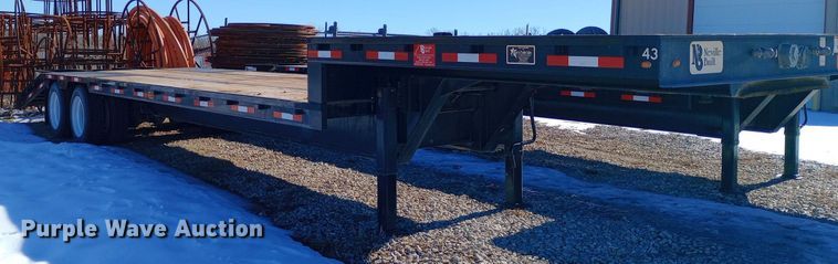 2020 Neville Built drop deck equipment trailer - EO0510