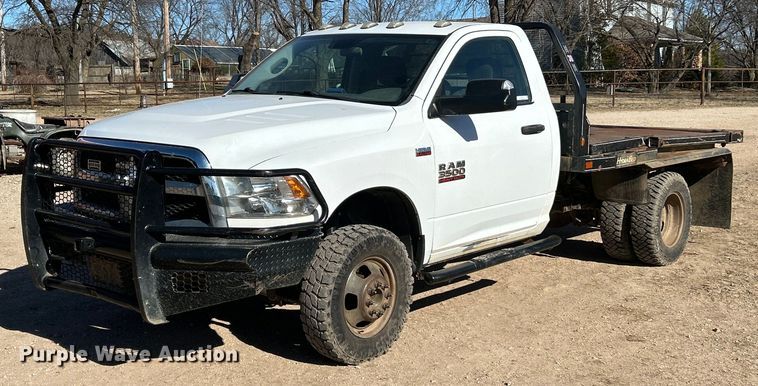 2015 Dodge Ram 3500 bale bed pickup truck - EK2554