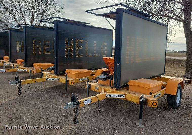 (2) 2016 Solar Tech message board trailers - DN3673