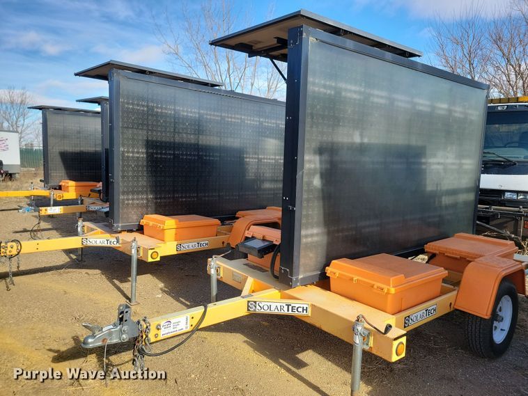 (2) 2012 Solar Tech message board trailers - DN3681