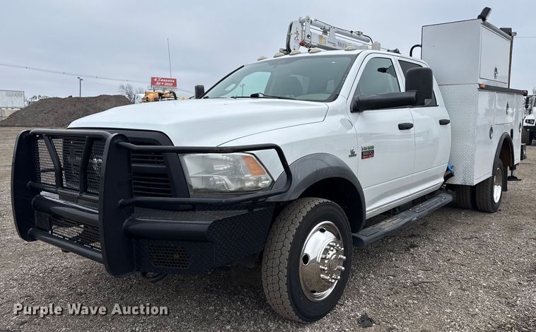 2012 Dodge Ram 5500HD Crew Cab utility / service truck - EG2453