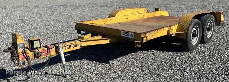 2014 Butler Trailers tilt deck utility trailer - YA0255