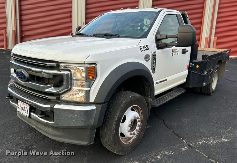 2021 Ford F600 Super Duty XL flatbed truck - DW3250