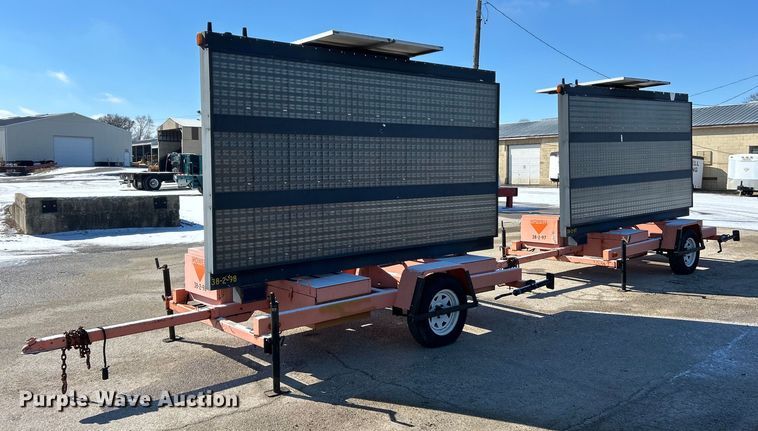 (2) American Signal message board trailers - EK2655