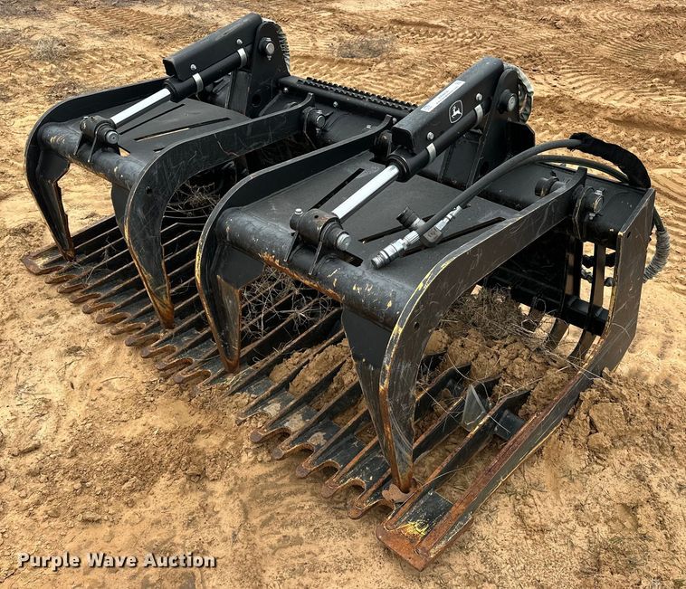 John Deere GR72B skid steer rock grapple bucket - ER4936