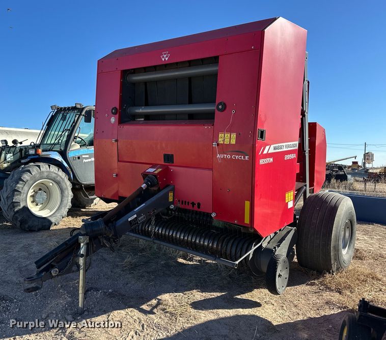 2015 Massey Ferguson 2956A round baler - ER8747