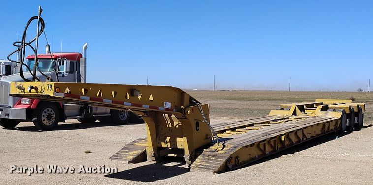 1997 Trail King lowboy equipment trailer - DV6666