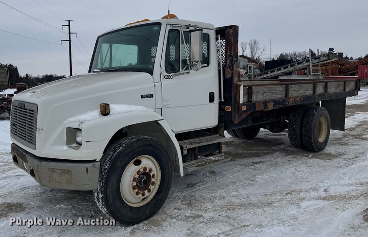 1996 Freightliner FL70 dump flatbed truck - NN9578