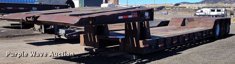 1993 Atoka 22 FNE 50 3 lowboy equipment trailer - DV6707