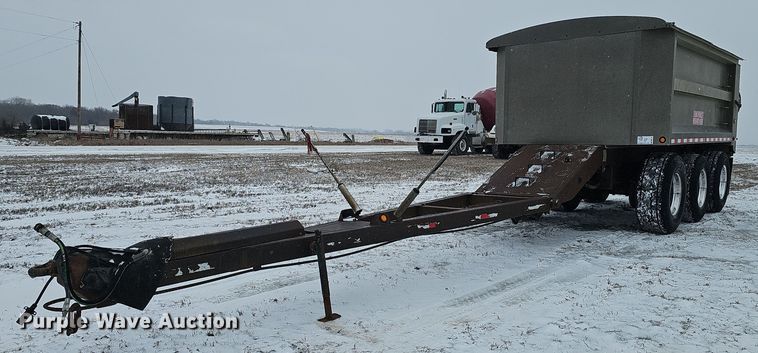 2015 Cornhusker 800 DBA15 54 54 end dump pup trailer - DW3137