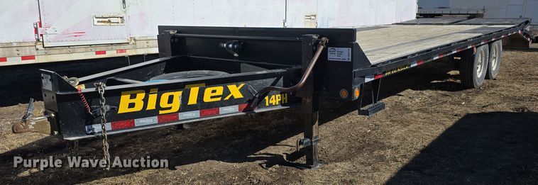 2022 BigTex 14PH-20+5 equipment trailer - DW3170
