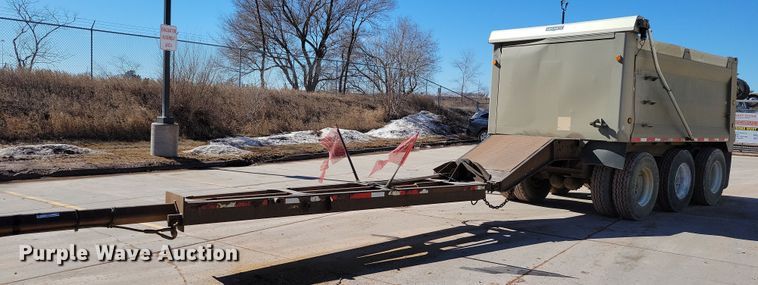 2000 Trail King end dump pup trailer - NB9853