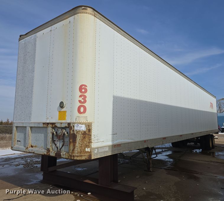1987 Fruehauf FB91 dry van trailer - DO7770