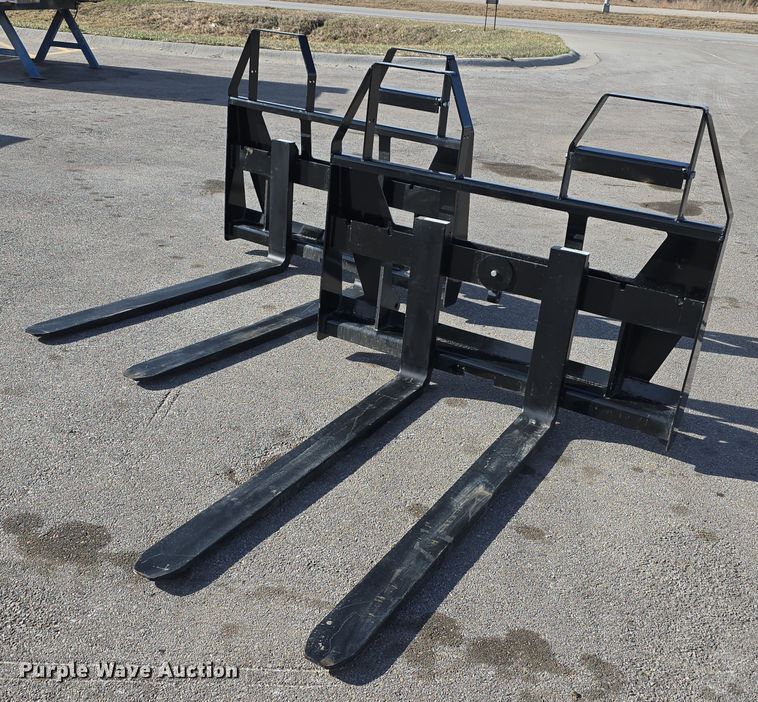 (2) 48" L wheel loader forks - EH8729