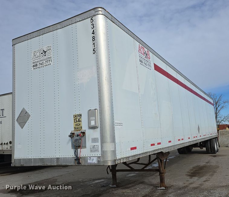 2007 Wabash National TRA/REM Van DVCVHPC dry van trailer - DW3191