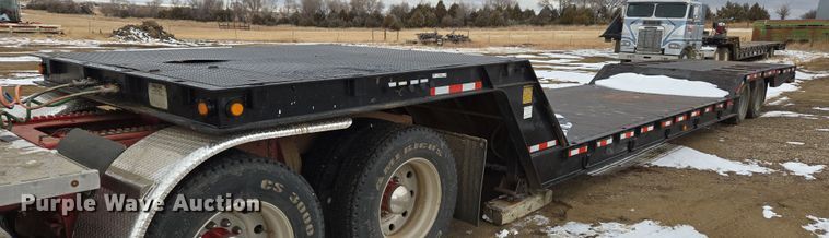 1992 Trail-Eze 5549-1329WS double drop deck hydraulic tail equipment trailer - ER5184