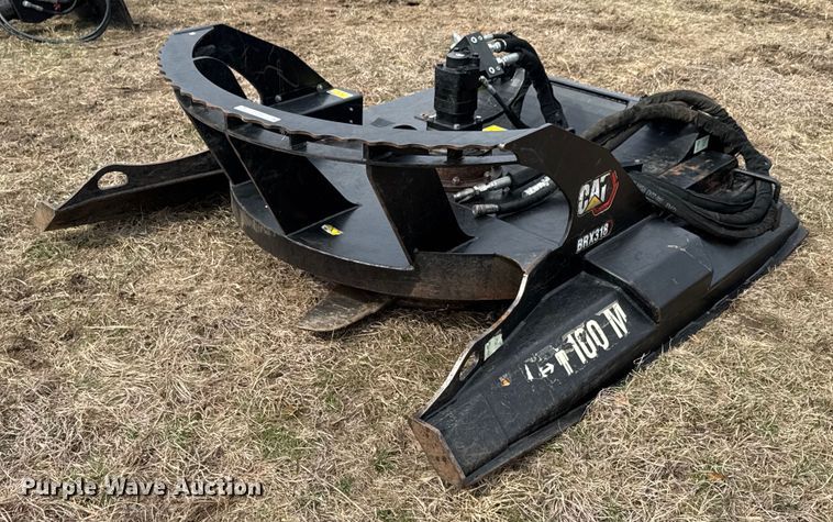2021 Caterpillar BRX318 skid steer rotary mower - DU9683