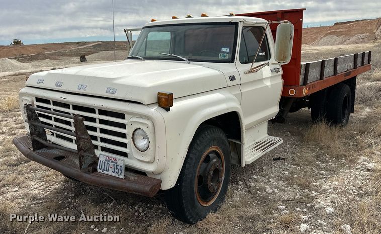 1975 Ford F600 dump flatbed truck - ER8783