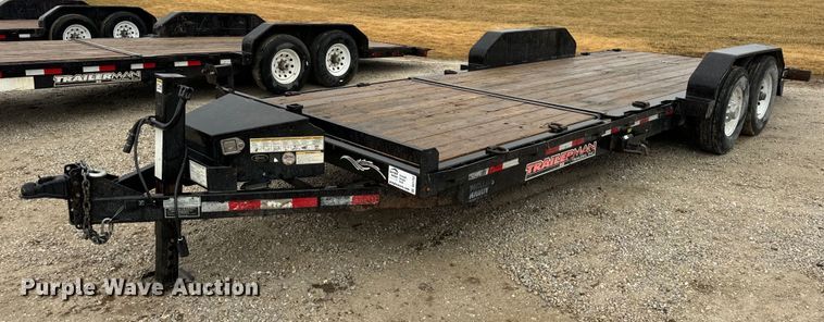 2017 Trailerman tilt deck equipment trailer - DV1753