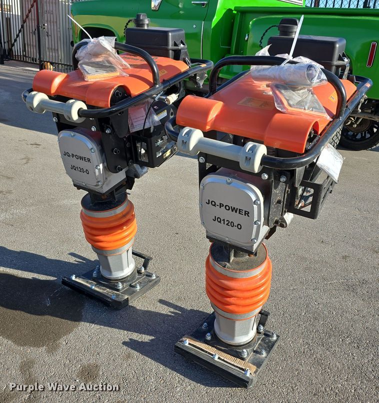 (2) JQ Power JQ120-O plate compactors - EH8725