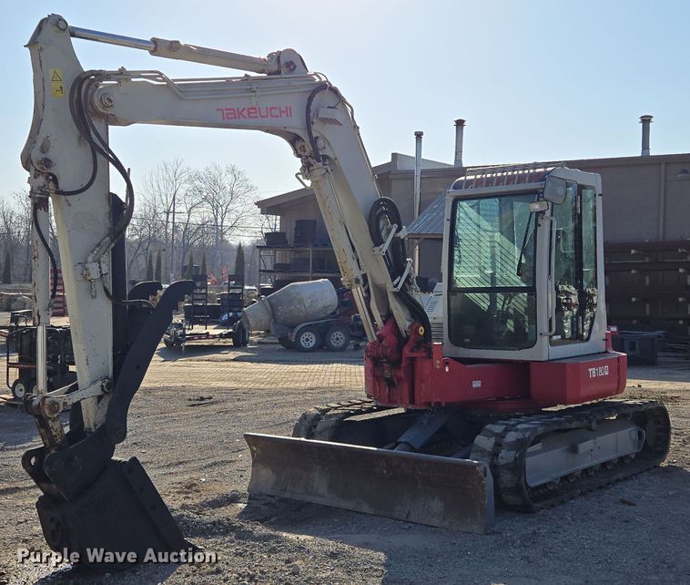2011 Takeuchi TB180FR mini excavator - EQ6835