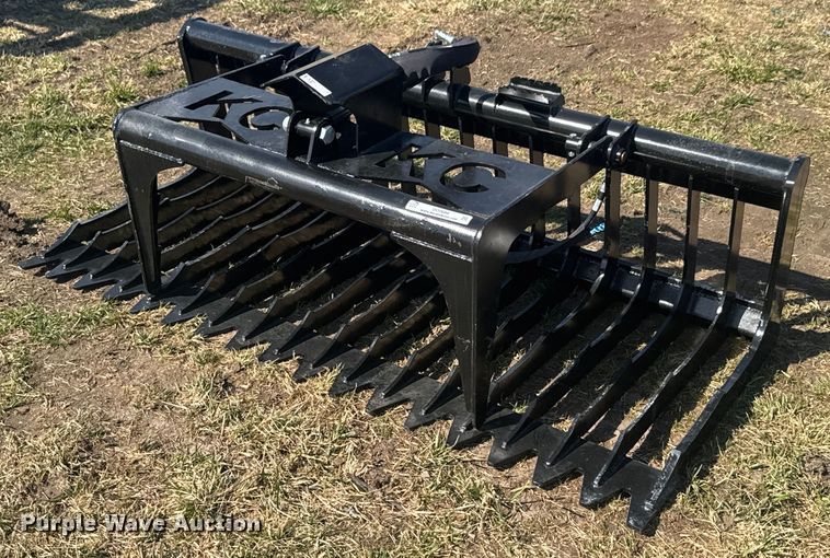 KC QT-SG-S76-V3 skid steer rock grapple bucket - DO0688